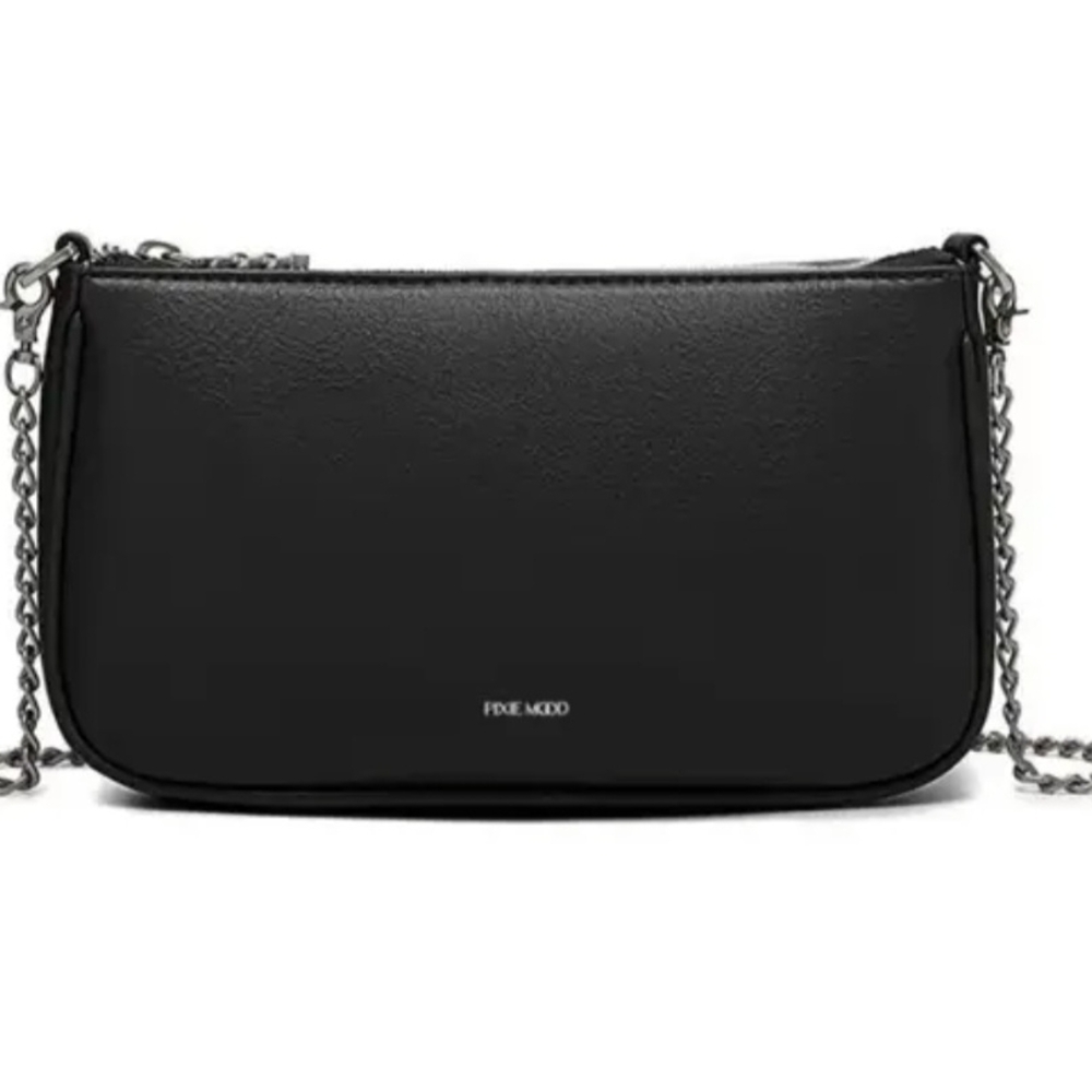 Pixie Mood Black Crossbody Bag with Chain Strap